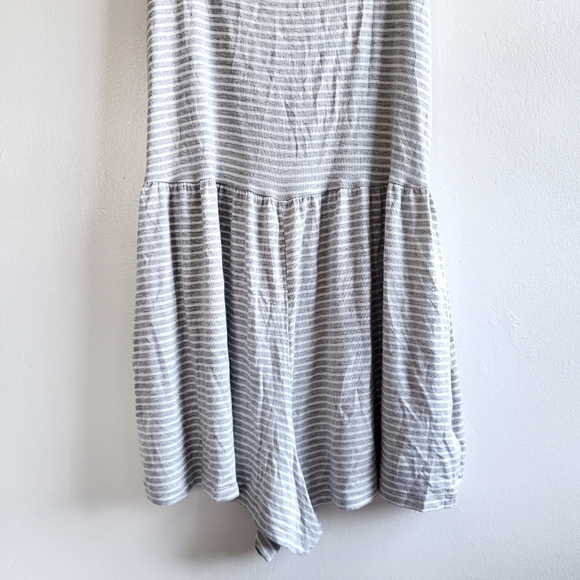 New Splendid Soft Sweet Grey Stripe Knit Casual Shorts Romper/Swim Cover-Up XS - Picture 6 of 10